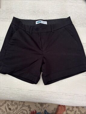 Old Navy Black Women's Casual Chino Shorts everyday mid-rise